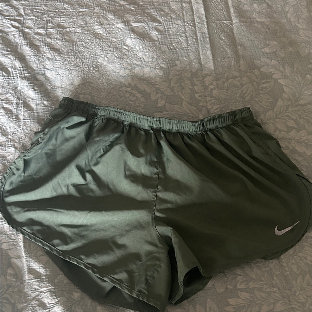 Nike Dark Green Sports Shorts
